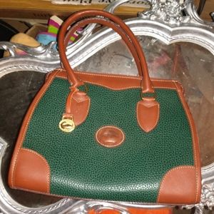 Vintage Emerald Leather Dooney & Bourke Handbag